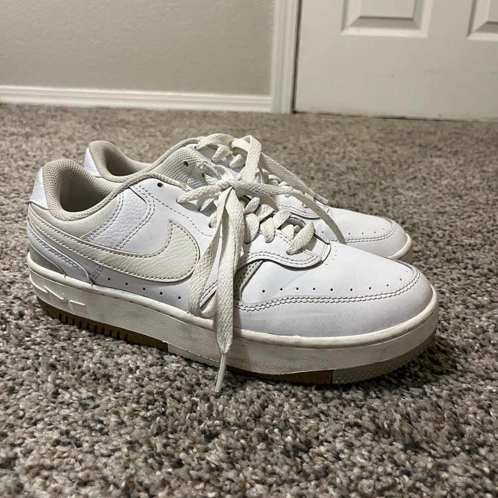 Nike White and Cream Sneakers